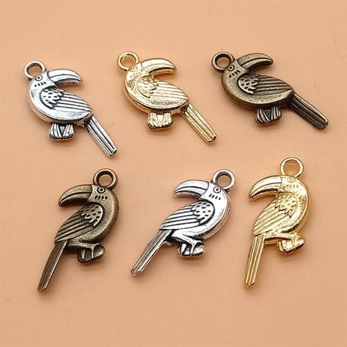 Zinc Alloy Animal Pendants, Bird, plated, DIY 