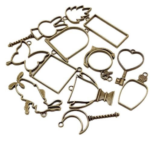 Cadre Pendentif en alliage de zinc Blank, Placage, DIY & styles différents pour le choix, Vendu par PC