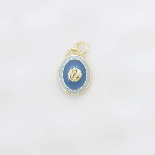 Enamel Brass Pendants, plated, DIY 