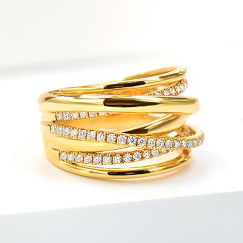 Цирконий Micro Pave Латунь палец кольцо, Другое покрытие, разный размер для выбора & инкрустированное микро кубического циркония & Женский & отверстие, продается PC