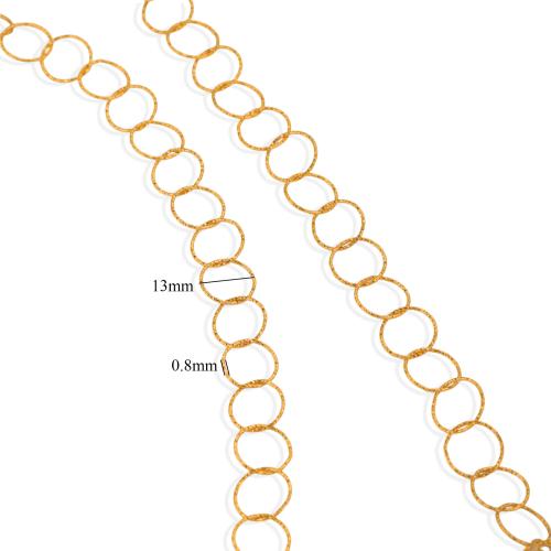 Stainless Steel Circle Chain, 304 Stainless Steel, plated, DIY 