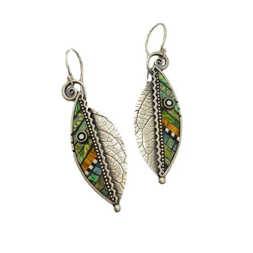 Zink Legierung Muschel Anhänger, Zinklegierung, mit Muschel, plattiert, DIY, gemischte Farben, 45x13mm, Länge:50 cm, verkauft von PC