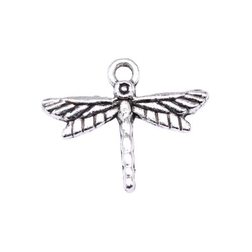 Zinc Alloy Animal Pendants, Dragonfly, plated, DIY 
