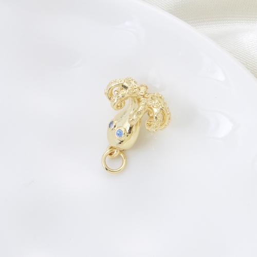 Cubique Pendentif en laiton zircon pavent, Poulpe, Placage, DIY & pavé de micro zircon, plus de couleurs à choisir Vendu par PC