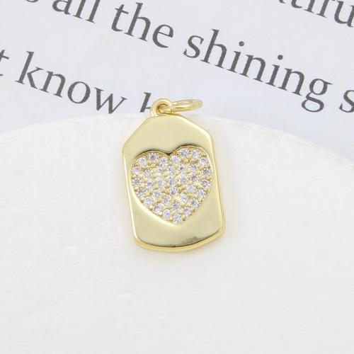 Cubique Pendentif en laiton zircon pavent, cadre, Placage, DIY & pavé de micro zircon, Or Vendu par PC