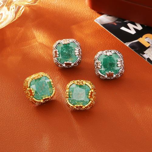 Crystal Jewelry Earring, Brass, with Crystal, plated, fashion jewelry & for woman 