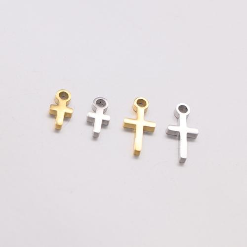 pendentifs En acier inoxydable de Croix , Acier inoxydable 304, Placage, DIY, plus de couleurs à choisir, Vendu par PC