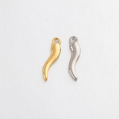 Stainless Steel Pendants, 304 Stainless Steel, Pepper, plated, DIY 