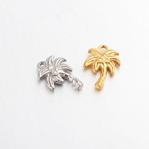 Stainless Steel Pendants, 304 Stainless Steel, Palm Tree, plated, DIY 