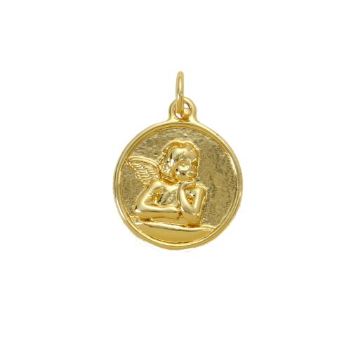Bijoux pendentifs en laiton, ange, Placage, DIY, doré Vendu par PC