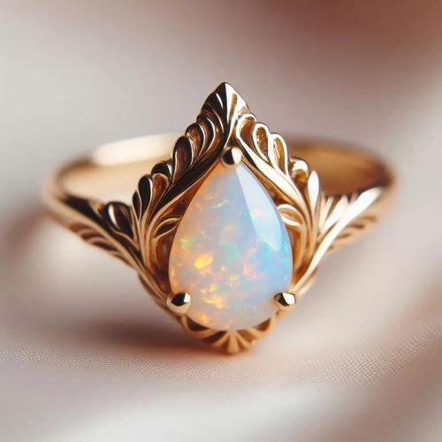 Resin Finger Ring, Brass, with Resin, plated, fashion jewelry & for woman, Champagne 