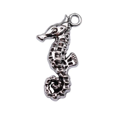 Zinc Alloy Animal Pendants, Seahorse, antique silver color plated, DIY 