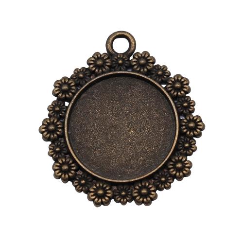 Zink Legierung Anhänger Rohling, Zinklegierung, plattiert, DIY, keine, 20mm, verkauft von PC