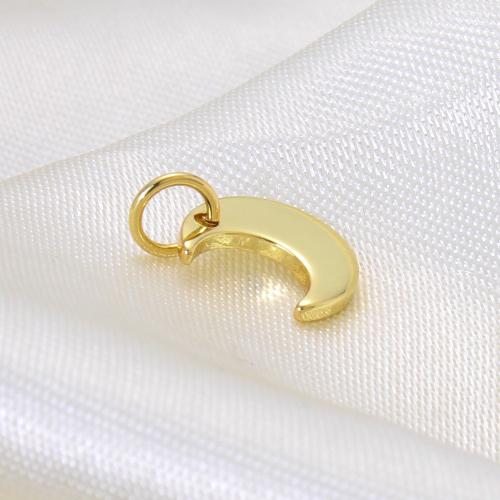 Bijoux pendentifs en laiton, lune, Placage, DIY, Or Vendu par PC