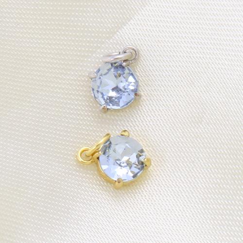 Pendentifs en laiton zircon cubique (CZ), Rond, Placage, DIY & pavé de micro zircon, plus de couleurs à choisir Vendu par PC