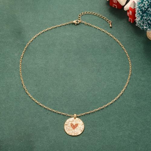 キュービックジルコンマイクロパヴェブラスネックレス, 銅, メッキ, ファッションジュエリー & マイクロパヴェジルコニア & 女性用, 金色, 売り手 パソコン