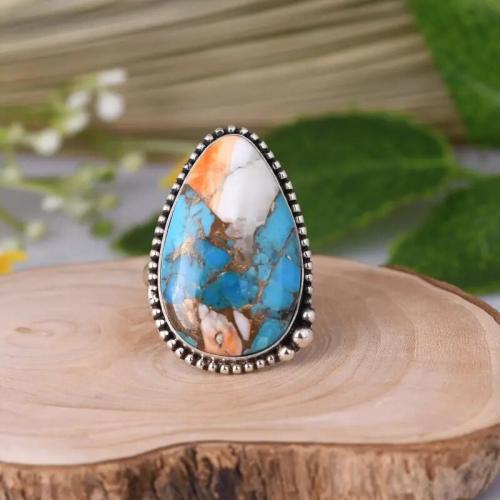 Messing Fingerring, plattiert, verschiedene Größen vorhanden & für Frau & Epoxy Aufkleber & Aufkleber, verkauft von PC