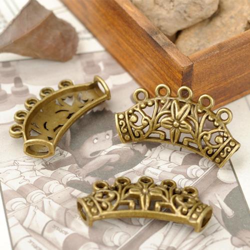 Scarf Buckle, Zinc Alloy, antique bronze color plated, DIY & hollow 