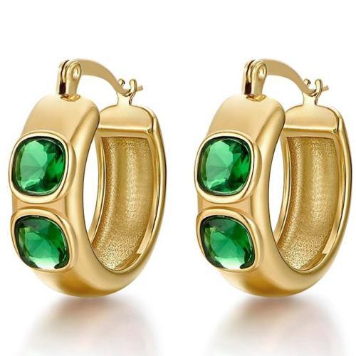 Латунные серьги падение, Латунь, с Стеклянный, Другое покрытие, ювелирные изделия моды & Женский, продается Пара