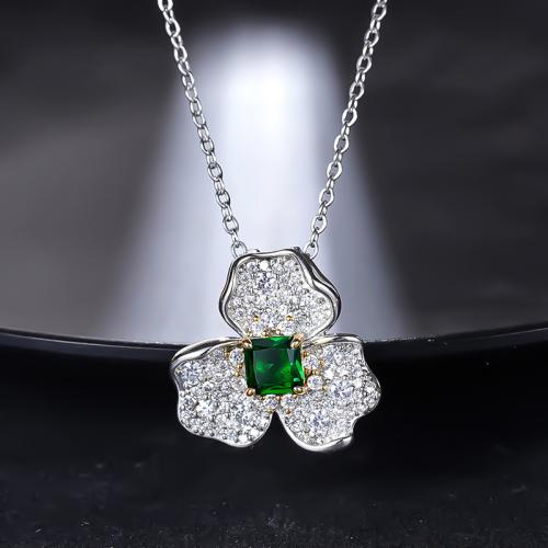 キュービックジルコンマイクロパヴェブラスネックレス, 銅, メッキ, ファッションジュエリー & マイクロパヴェジルコニア & 女性用, 長さ:約 45 センチ, 売り手 パソコン