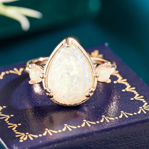 Messing Fingerring, mit Harz, plattiert, Modeschmuck & verschiedene Größen vorhanden & für Frau, verkauft von PC