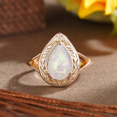 Messing Fingerring, mit Harz, plattiert, Modeschmuck & verschiedene Größen vorhanden & für Frau, verkauft von PC