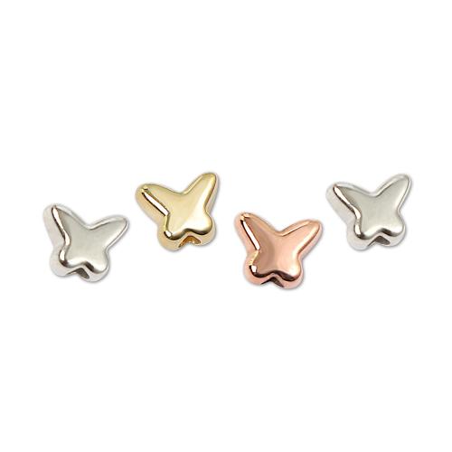 めっきCCB プラスチック製のビーズ, コッパー加工プラスチック, 蝶, DIY, 無色, 100パソコン/バッグ, 売り手 バッグ[