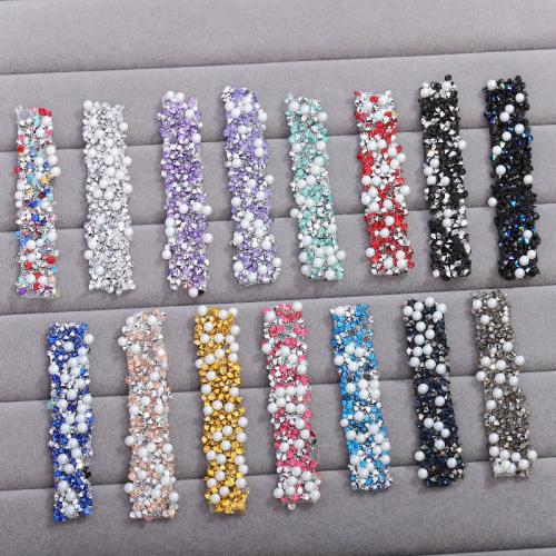 Rhinestone Costume Accessories, Plastic Pearl, with Plastic, DIY & with rhinestone 12mm 