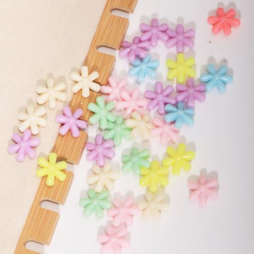 Acrylic Jewelry Beads, Snowflake, DIY, mixed colors 