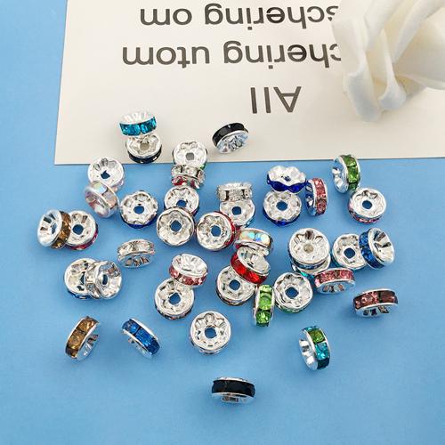 Perles intercalaires en alliage de zinc, DIY & avec strass, plus de couleurs à choisir, Vendu par PC