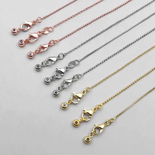 alliage de zinc Chaîne, Placage, DIY & styles différents pour le choix Environ 18.1 pouce, Vendu par PC