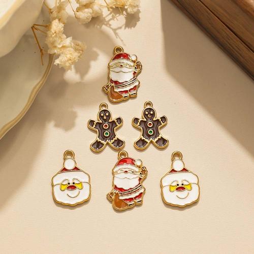 Enamel Stainless Steel Pendant, 304 Stainless Steel, plated, Christmas Design & DIY 