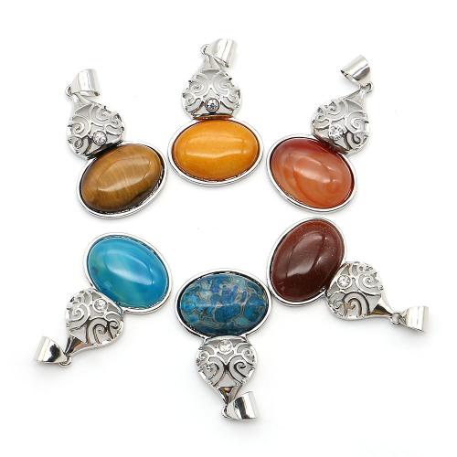 pendentif en alliage zinc à gemme , pierre gemme, avec alliage de zinc, calebasse, Placage, DIY & différents matériaux pour le choix & avec strass Vendu par PC