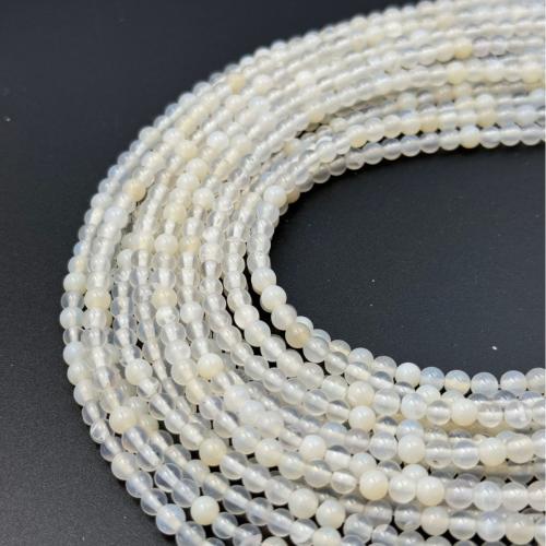 White Chalcedony Bead, DIY, 4mm cm 