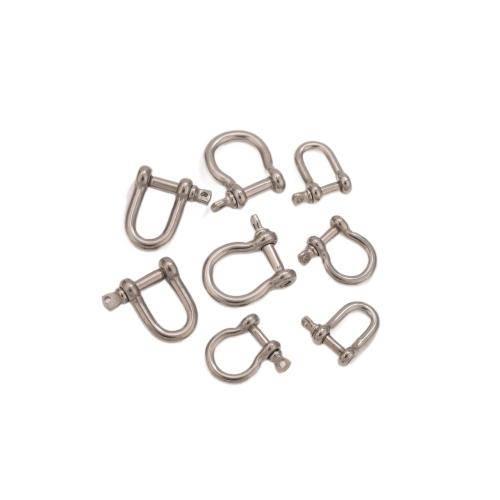 304 Stainless Steel Bag D Ring Buckle, plated, DIY 