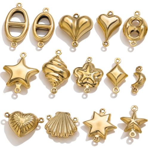 Connecteur de charme en acier inoxydable, Acier inoxydable 304, Placage, DIY & styles différents pour le choix Vendu par sac