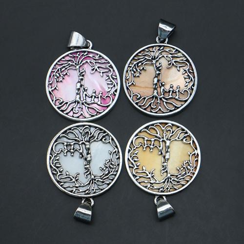 Brass Shell Pendants, with Shell, DIY 