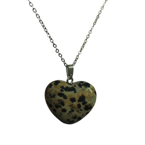 Gemstone Jewelry Pendant, Natural Stone, Heart, DIY 