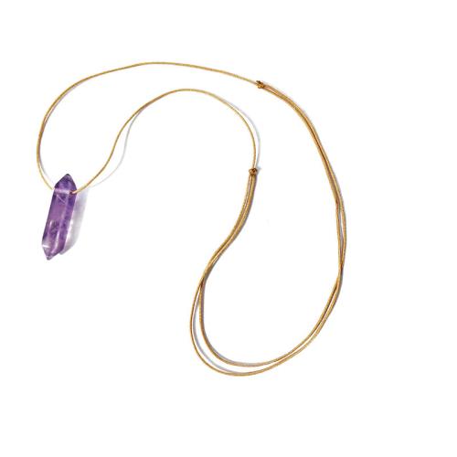 Драгоценный камень Ожерелья, Природный камень, с Узел Корд, ювелирные изделия моды, разноцветный, длина:Приблизительно 70 см, продается PC