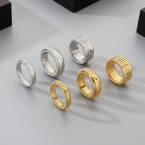 Acier inoxydable 304 bague, Placage, unisexe & normes différentes pour le choix, plus de couleurs à choisir Vendu par PC
