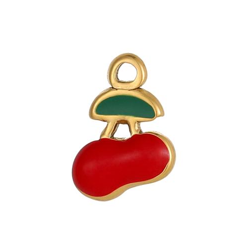 Enamel Stainless Steel Pendant, 304 Stainless Steel, plated, DIY 