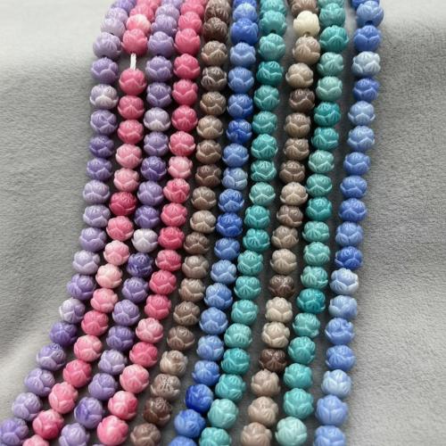 Shell Powder Perle, Blume, DIY, keine, 6.5mm, 100PCs/Tasche, verkauft von Tasche