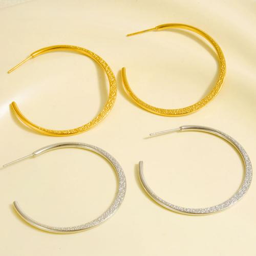 Edelstahl Stud Ohrring, 304 Edelstahl, plattiert, Modeschmuck, keine, 40x40mm, verkauft von Paar