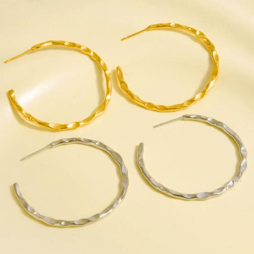 Edelstahl Stud Ohrring, 304 Edelstahl, plattiert, Modeschmuck, keine, 40x45mm, verkauft von Paar