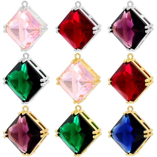 Strass Messing Anhänger, goldfarben plattiert, DIY & mit Strass, goldfarben, verkauft von PC