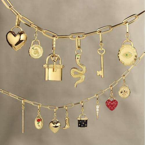 Bijoux pendentifs en laiton, avec perle de plastique, Placage, DIY & émail & avec strass, plus de couleurs à choisir, 10-30mm, Vendu par PC