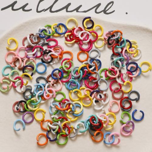 Zinc Alloy Jump Rings, stoving varnish, DIY 8mm 