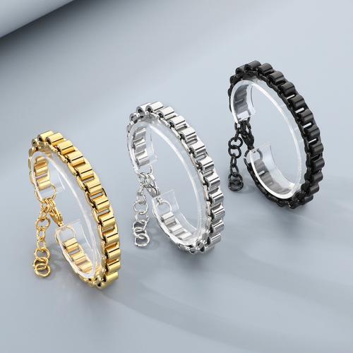 Acier inoxydable 304 bracelet, Placage, bijoux de mode & pour homme, plus de couleurs à choisir Vendu par PC