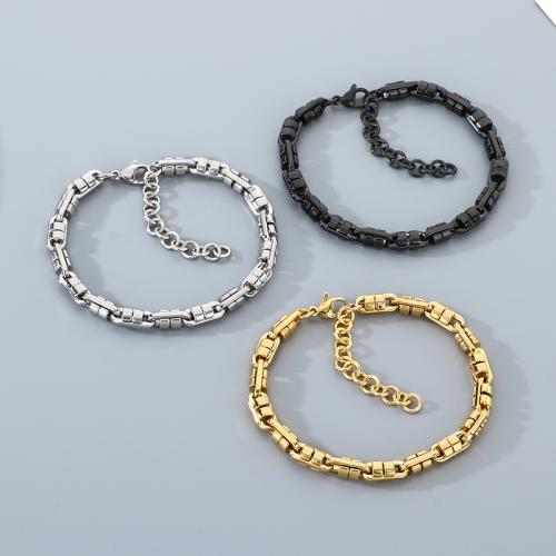 Acier inoxydable 304 bracelet, Placage, bijoux de mode & pour homme, plus de couleurs à choisir Vendu par PC