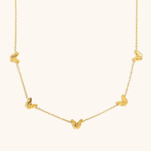 ステンレス鋼のジュエリーネックレス, 304ステンレススチール, ゴールドメッキ, ファッションジュエリー, 金色, 売り手 パソコン